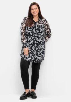 Sheego Leggings In Velourslederoptik Vorn -Sheego Verkaufsgeschäft 14784100289 04N8V 02 SH