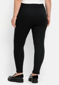 Sheego Leggings In Velourslederoptik Vorn -Sheego Verkaufsgeschäft 14784100289 04N8Y 02 SH