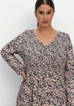 Sheego Jerseykleid Mit Alloverdruck Und Smok-Oberteil 13 Sheego Jerseykleid Mit Alloverdruck Und Smok-Oberteil -Sheego Verkaufsgeschäft 14785500438 04NHR 02 SH