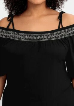 Sheego Strandkleid Mit Carmenausschnitt Und Volants -Sheego Verkaufsgeschäft 14788500289 04N7E 02 SH