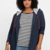 Sheego Sweatjacke Mit Innen Gestreifter Kapuze 2 Sheego Sweatjacke Mit Innen Gestreifter Kapuze -Sheego Verkaufsgeschäft 14789800035 04NKE 02 SH
