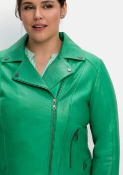 Sheego Kurze Lederjacke Aus Lammnappa, Im Biker-Stil 11 Sheego Kurze Lederjacke Aus Lammnappa, Im Biker-Stil -Sheego Verkaufsgeschäft 14791001515 04NC8 02 SH