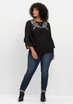 Tunika Im Boho-Look, Mit Floraler Stickerei -Sheego Verkaufsgeschäft 14791600289 04NI3 02 SH