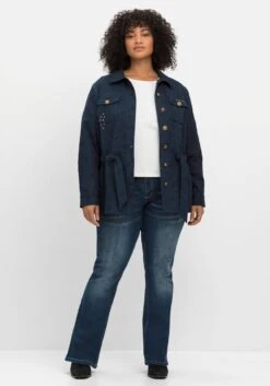 Hemdjacke Mit Bindeband, Im Jacquardmuster -Sheego Verkaufsgeschäft 14793101406 04NLS 02 SH