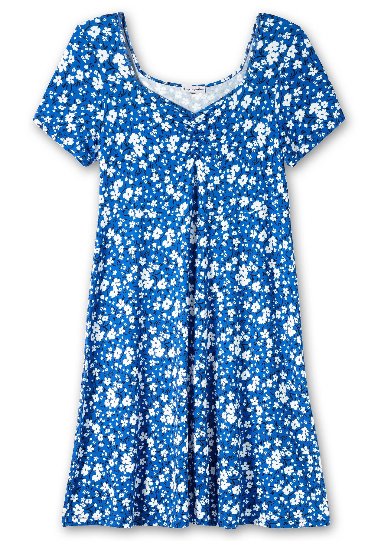 Jerseykleid Mit Blumendruck Und Herzausschnitt 6 Jerseykleid Mit Blumendruck Und Herzausschnitt – Bild 4