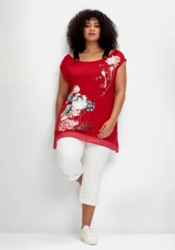 Longshirt Mit Trägern Und Blumendruck -Sheego Verkaufsgeschäft 14821400473 04PMA 02 SH