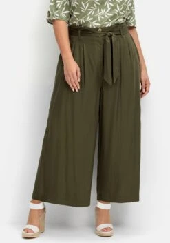 Sheego Culotte Mit High-Waist-Bund Und Stoffgürtel 13 Sheego Culotte Mit High-Waist-Bund Und Stoffgürtel -Sheego Verkaufsgeschäft 14823600172 04PJ7 02 SH