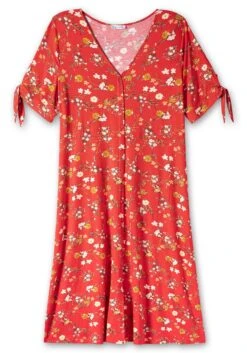 Jerseykleid Mit Blumendruck Und Zierknopfleiste 11 Jerseykleid Mit Blumendruck Und Zierknopfleiste -Sheego Verkaufsgeschäft 14833800779 04PXM 00 SH