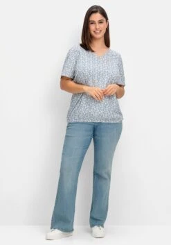 Sheego Tunika Mit Blumenprint Und Saum-Gummizug -Sheego Verkaufsgeschäft 14840601492 04PQ6 02 SH