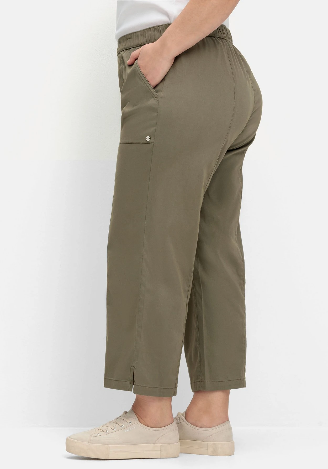 Sheego Weite 7/8-Hose Mit Gummizugbund 4 Sheego Weite 7/8-Hose Mit Gummizugbund – Bild 2