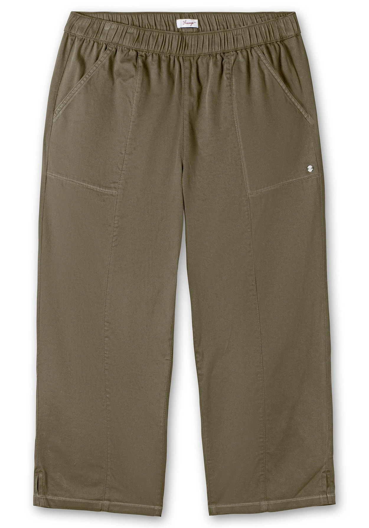 Sheego Weite 7/8-Hose Mit Gummizugbund 6 Sheego Weite 7/8-Hose Mit Gummizugbund – Bild 4