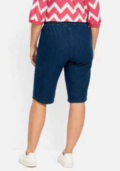 Sheego Schmale Jeans-Bermudas, Mit Gummibund 11 Sheego Schmale Jeans-Bermudas, Mit Gummibund -Sheego Verkaufsgeschäft 14877300330 04PN3 01 SH