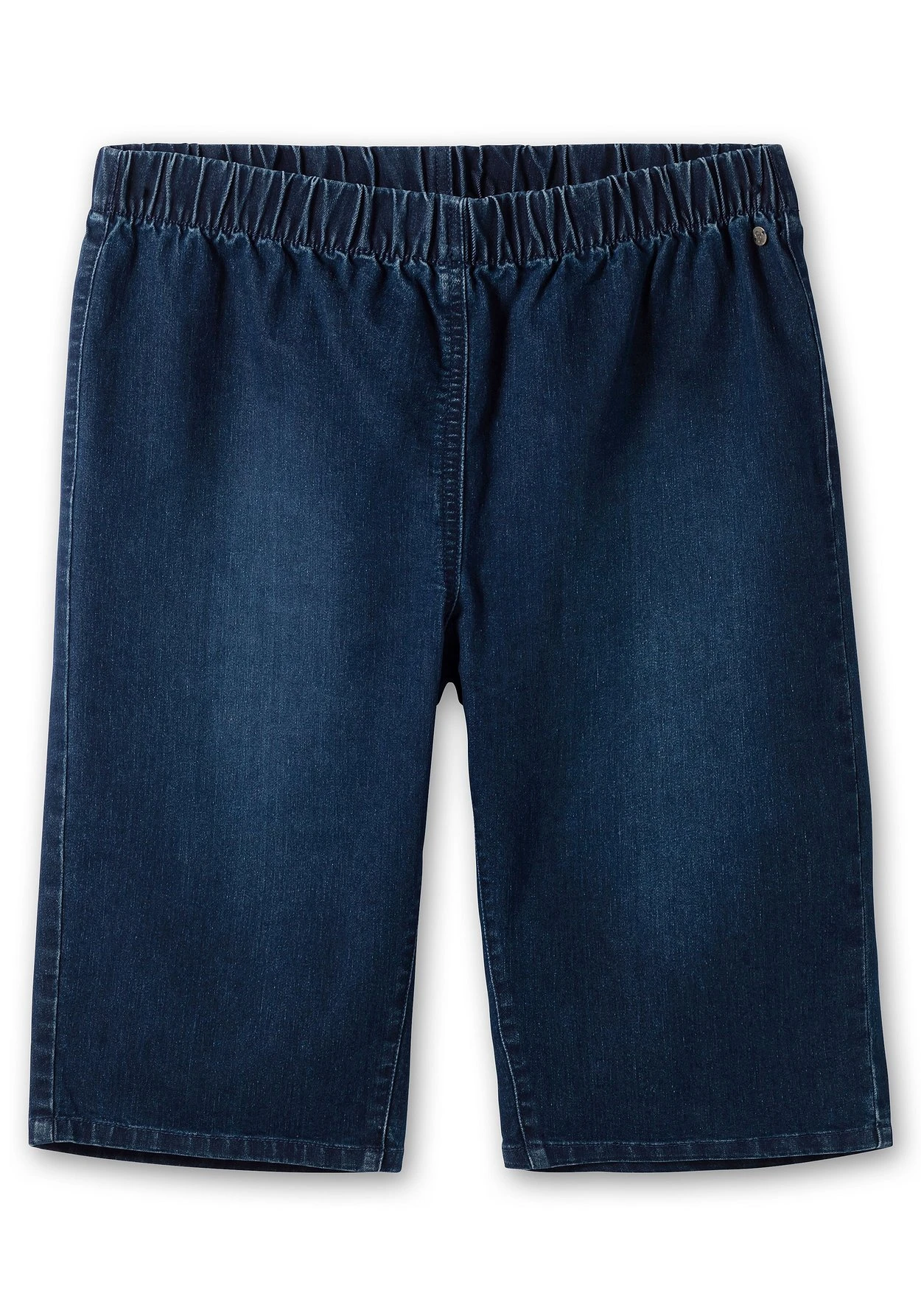 Sheego Schmale Jeans-Bermudas, Mit Gummibund 6 Sheego Schmale Jeans-Bermudas, Mit Gummibund – Bild 4