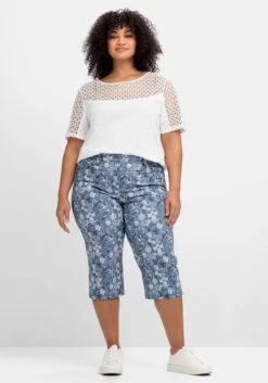 Sheego Caprihose Mit Floralem Alloverdruck -Sheego Verkaufsgeschäft 14877600913 04PNI 02 SH