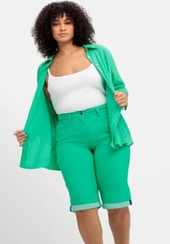 Sheego Bermudas Mit Fixiertem Aufschlag 15 Sheego Bermudas Mit Fixiertem Aufschlag -Sheego Verkaufsgeschäft 14880301515 04POQ 02 SH