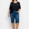 Sheego Jeans-Bermudas Mit Gummibund Und Teilungsnähten 1 Sheego Jeans-Bermudas Mit Gummibund Und Teilungsnähten -Sheego Verkaufsgeschäft 14880400053 04PNA 02 SH