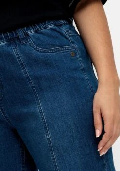 Sheego Jeans-Bermudas Mit Gummibund Und Teilungsnähten 14 Sheego Jeans-Bermudas Mit Gummibund Und Teilungsnähten -Sheego Verkaufsgeschäft 14880400053 04PNE 02 SH