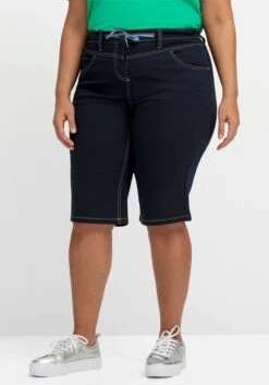Sheego Twill-Bermudas Mit Kontrastfarbenem Bindebändchen -Sheego Verkaufsgeschäft 14880500035 04PWG 02 SH