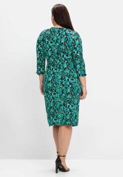 Sheego Jerseykleid In Wickeloptik, Mit Blumenprint -Sheego Verkaufsgeschäft 14883701491 04QJV 02 SH