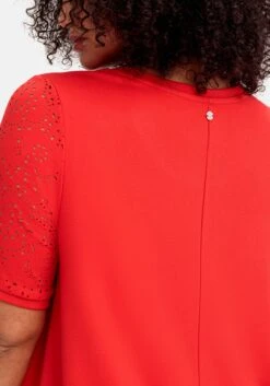 Sheego Shirt Mit Lasercut-Muster, In A-Linie -Sheego Verkaufsgeschäft 14886400262 04Q63 02 SH