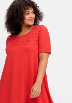 Sheego Shirt Mit Lasercut-Muster, In A-Linie -Sheego Verkaufsgeschäft 14886400262 04Q64 02 SH