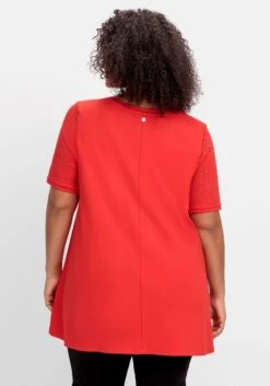 Sheego Shirt Mit Lasercut-Muster, In A-Linie -Sheego Verkaufsgeschäft 14886400262 04Q68 02 SH