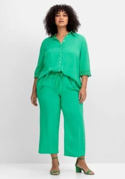 Sheego Weite Joggpants Mit Bindeband, In Ankle-Länge