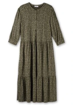 Sheego Jerseykleid Im Millefleursprint, Mit Stufenvolant -Sheego Verkaufsgeschäft 14889202126 04QDR 00 SH