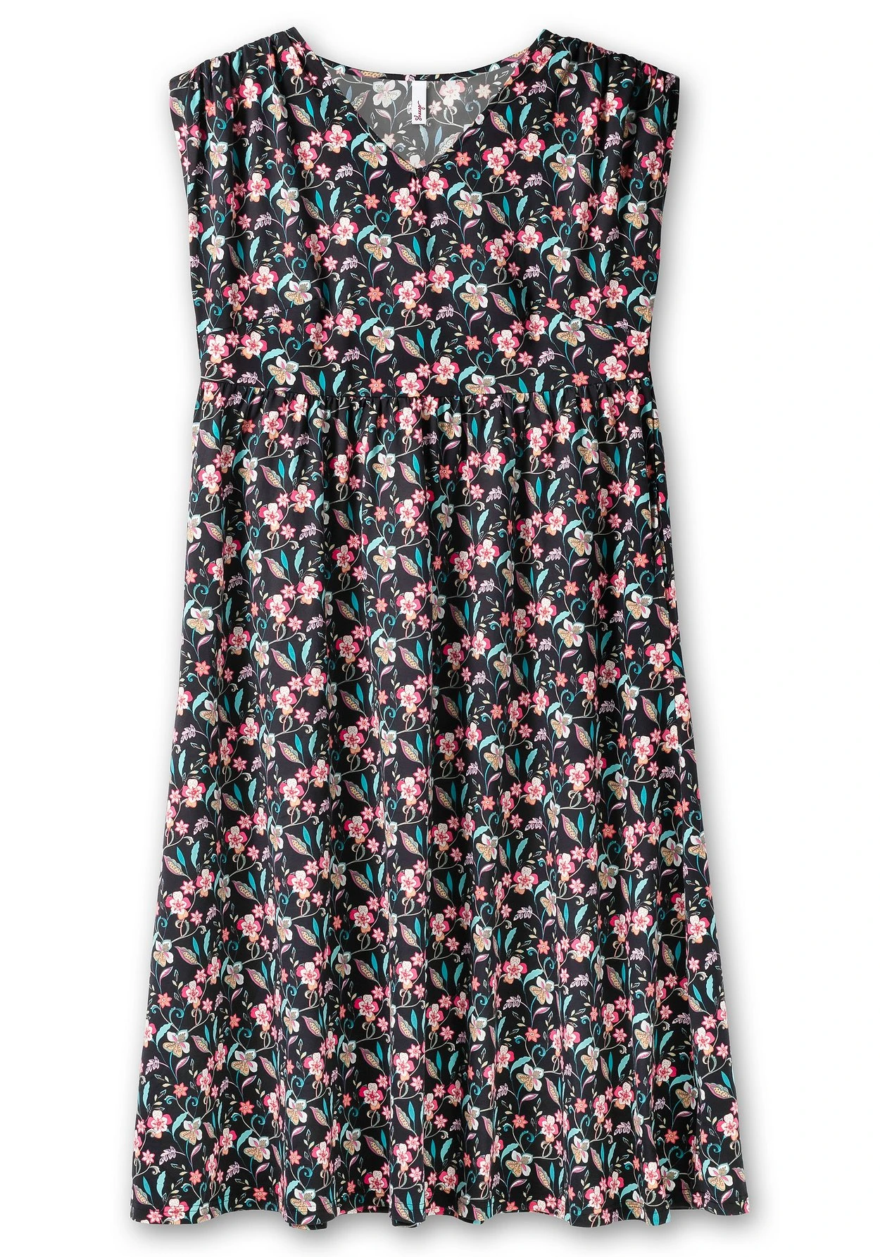 Sheego Jerseykleid Mit Blumenprint Und Weitem Rock 6 Sheego Jerseykleid Mit Blumenprint Und Weitem Rock – Bild 4