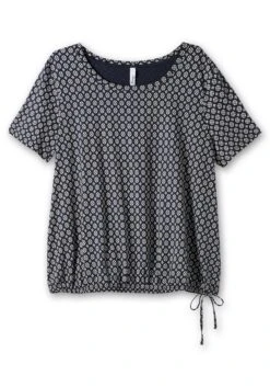 Sheego Shirt Mit Tunnelzug Am Saum Und Alloverprint 10 Sheego Shirt Mit Tunnelzug Am Saum Und Alloverprint -Sheego Verkaufsgeschäft 14894102119 04Q1P 00 SH