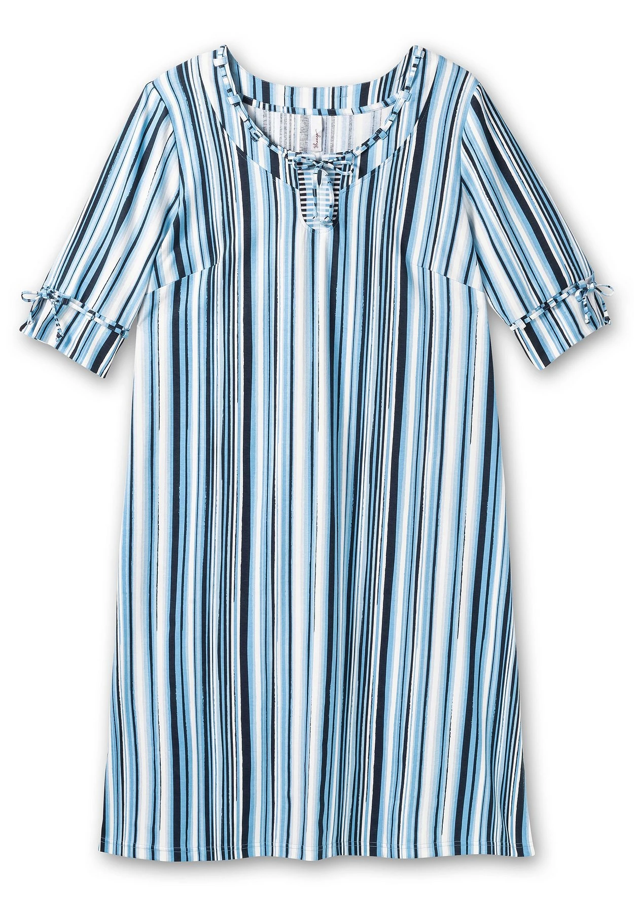 Sheego Midikleid Mit Streifen, In Leichter A-Linie 6 Sheego Midikleid Mit Streifen, In Leichter A-Linie – Bild 4