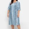 Sheego Midikleid Mit Streifen, In Leichter A-Linie 2 Sheego Midikleid Mit Streifen, In Leichter A-Linie -Sheego Verkaufsgeschäft 14895001971 04QRE 02 SH