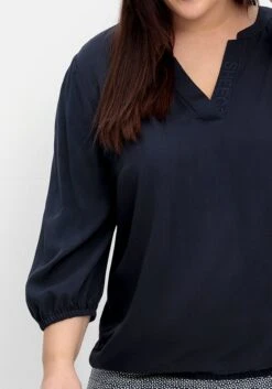 Sheego Tunika Mit Gummizugbund An 3/4-Arm Und Saum -Sheego Verkaufsgeschäft 14898800035 04QOI 02 SH