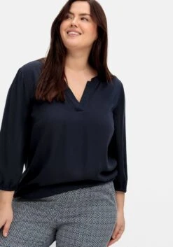 Sheego Tunika Mit Gummizugbund An 3/4-Arm Und Saum -Sheego Verkaufsgeschäft 14898800035 04QOJ 02 SH