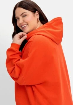 Kapuzensweatshirt Mit Neon-Wordingprint -Sheego Verkaufsgeschäft 14902600218 04OTW 02 SH