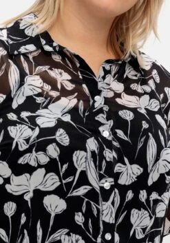 Sheego Floral Bedruckte Chiffonbluse Mit Unterziehtop -Sheego Verkaufsgeschäft 14903802231 04OWA 02 SH