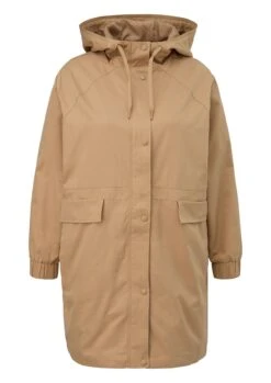 Triangle Outdoorjacke Mit Kapuze Und Stehkragen