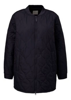 Triangle Steppjacke Mit Geripptem Stehkragen