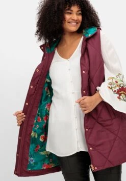 Kapuzensteppweste Mit Bindegürtel 13 Kapuzensteppweste Mit Bindegürtel -Sheego Verkaufsgeschäft 14970400265 04T2P 02 SH