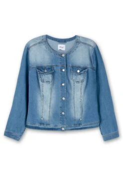 Sheego Jeansjacke In Kragenloser Form, Mit Waschung -Sheego Verkaufsgeschäft 14974300053 04TFL 00 SH