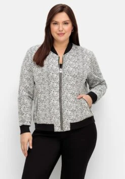 Sheego Blouson In Struktur-Qualität