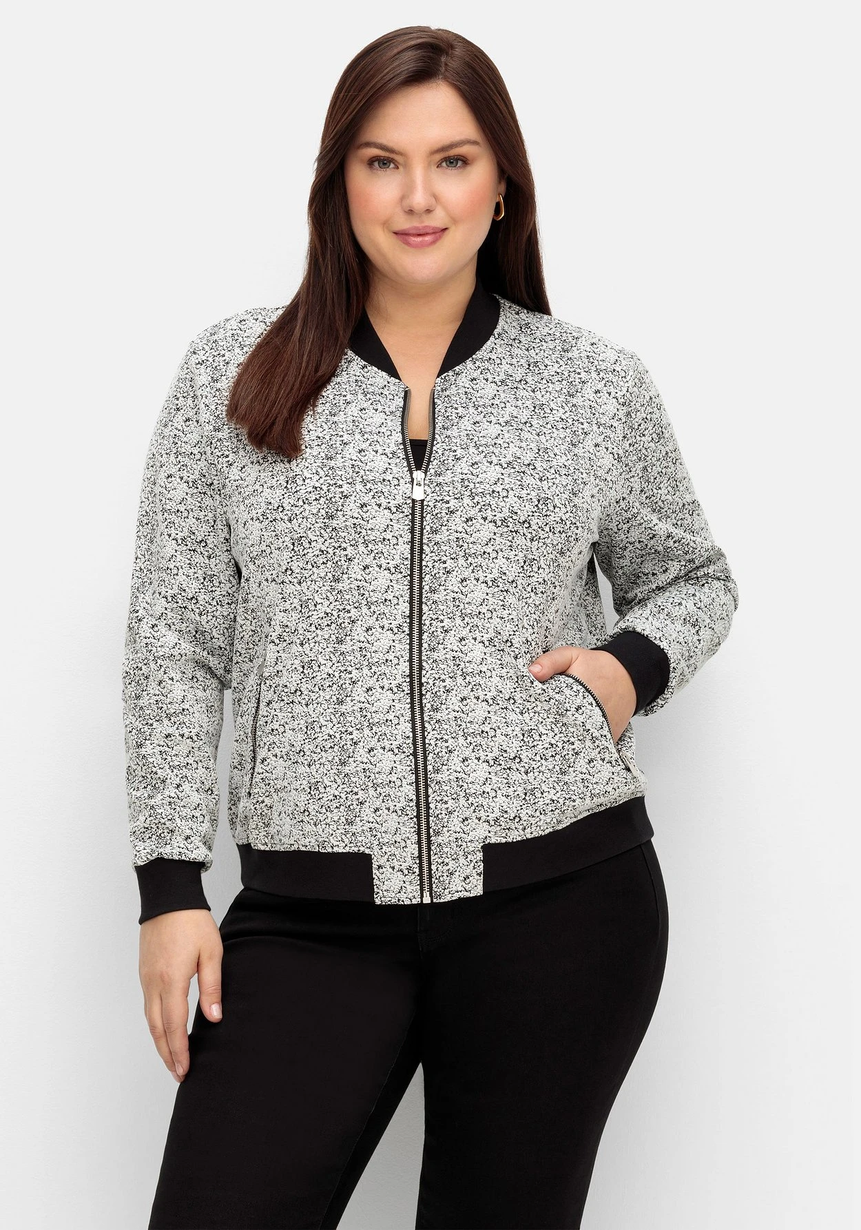 Sheego Blouson In Struktur-Qualität 3 Sheego Blouson In Struktur-Qualität