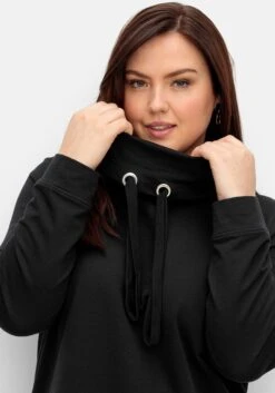 Sheego Sweatshirt Mit Stehkragen Und Applikation Seitlich -Sheego Verkaufsgeschäft 14980300289 04T6R 02 SH