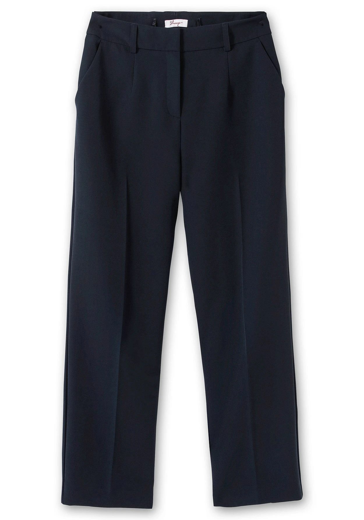 Sheego High-Waist-Hose Mit Bügelfalten, In Karottenform 6 Sheego High-Waist-Hose Mit Bügelfalten, In Karottenform – Bild 4