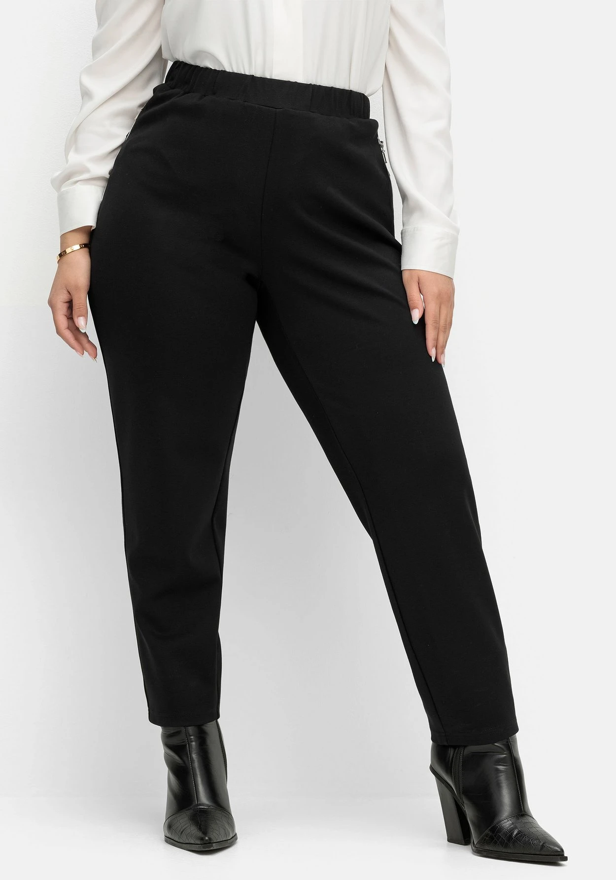 Sheego Schmale Scuba-Hose In Petite-Passform 8 Sheego Schmale Scuba-Hose In Petite-Passform – Bild 6