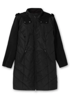 Sheego Lange Steppjacke Mit Kapuze, Im Materialmix 11 Sheego Lange Steppjacke Mit Kapuze, Im Materialmix -Sheego Verkaufsgeschäft 14984800289 04UY7 00 SH