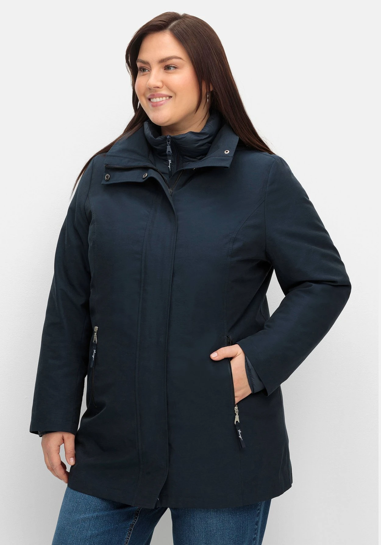 Sheego 4-in-1 Outdoorjacke Mit Kapuze 3 Sheego 4-in-1 Outdoorjacke Mit Kapuze