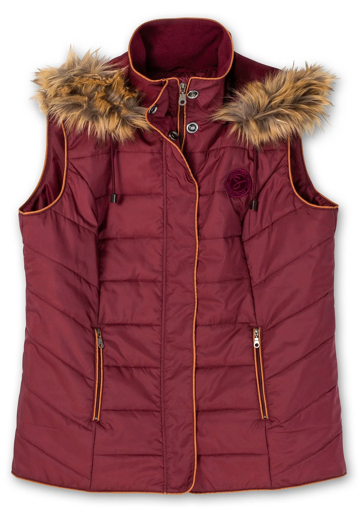 Sheego Steppweste Mit Abnehmbarer Fellimitat-Kapuze 5 Sheego Steppweste Mit Abnehmbarer Fellimitat-Kapuze – Bild 3