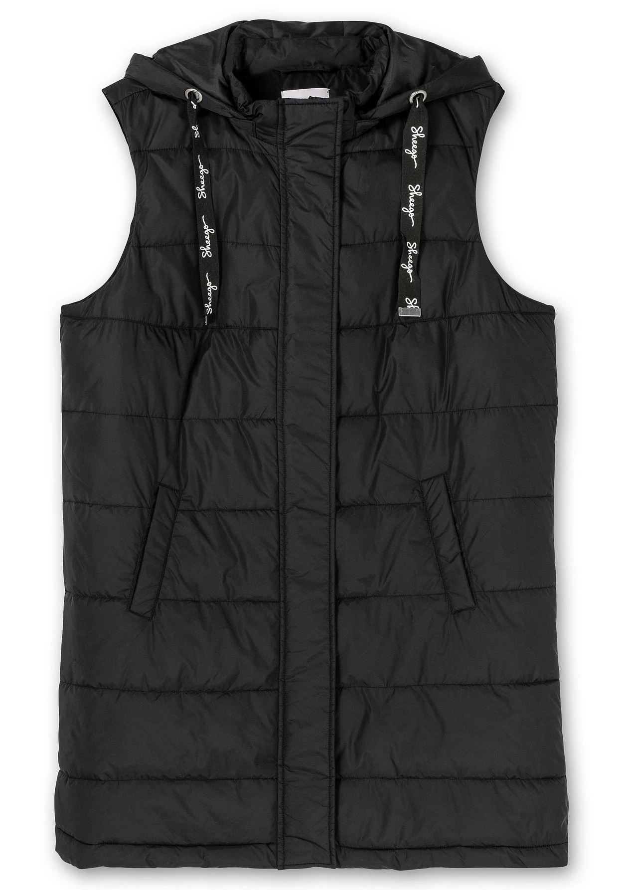 Sheego Lange Steppweste Mit Abnehmbarer Kapuze 6 Sheego Lange Steppweste Mit Abnehmbarer Kapuze – Bild 4