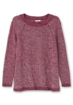 Sheego Melierter Pullover In A-Linie, Flauschige Qualität 10 Sheego Melierter Pullover In A-Linie, Flauschige Qualität -Sheego Verkaufsgeschäft 14999001692 04TM6 00 SH